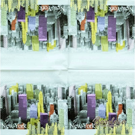 Serwetka decoupage drapacze chmur New York 33x33 GOMAR