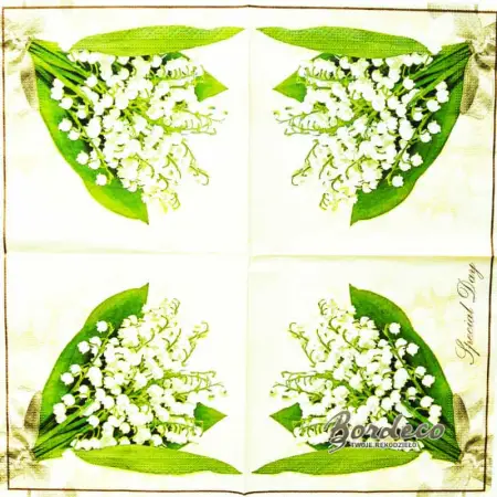 Serwetka do decoupage bukiet konwalii 33x33 Good Day Unikat