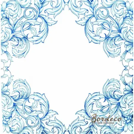 Serwetka do decoupage niebieskie wzory, ornamenty 33x33 Good Day Unikat