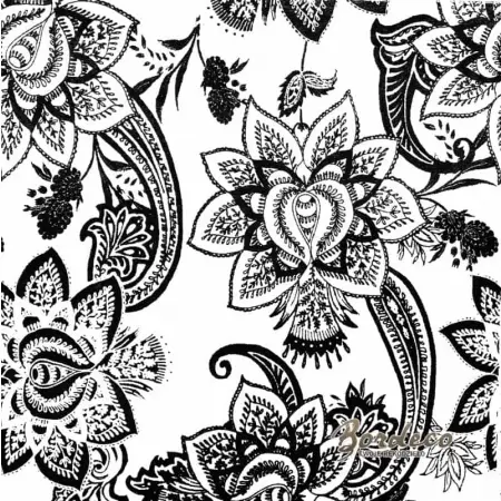 Serwetka do decoupage ludowe czarno-białe hafty, rysunki 33x33 H&M Unikat