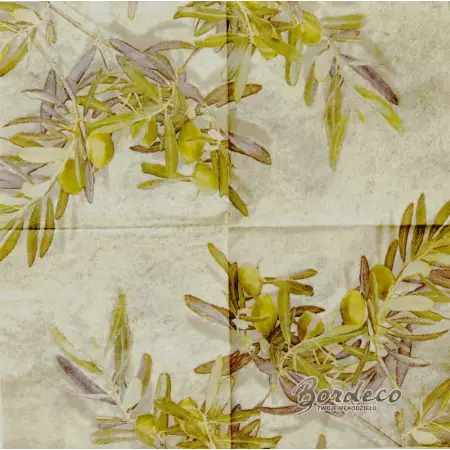 Serwetka do decoupage oliwki 33x33 H&M Unikat
