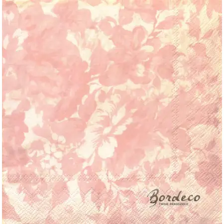 Serwetka do decoupage pastelowa tapeta w kwiaty 33x33 H&M Unikat