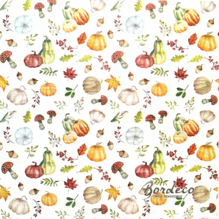 Serwetka do decoupage małe dynie 33x33 HANKE