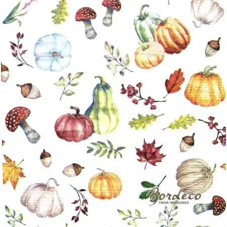 Serwetka do decoupage małe dynie 33x33 HANKE