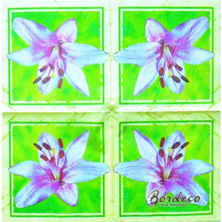 Serwetka do decoupage  kwiat lilii  33x33 HRC