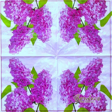 Serwetka do decoupage lilak, bez  33x33 HRC