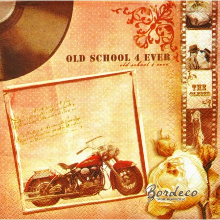 Serwetka decoupage motor, motocykl vintage 33x33 HRC