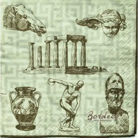 Serwetka do decoupage starożytna Grecja 33x33 HRC