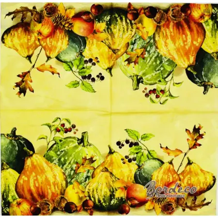 Serwetka do decoupage jesienne dynie 33x33 HOME Unikat
