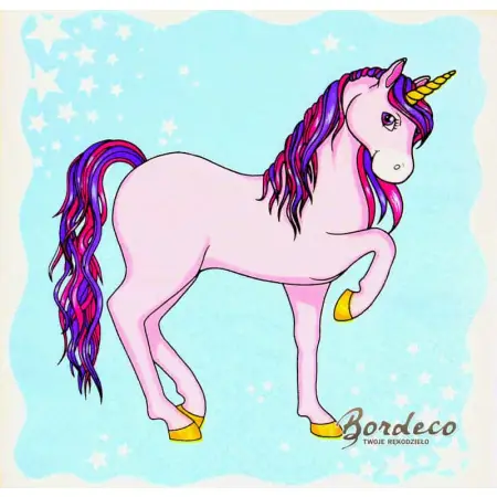 Serwetka do decoupage jednorożec 33x33 Home Unikat