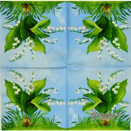 Serwetka do decoupage konwalie 25x25 HOME Unikat