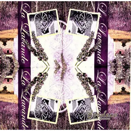 Serwetka do decoupage lawendowa Prowansja 25x25 HOME Unikat