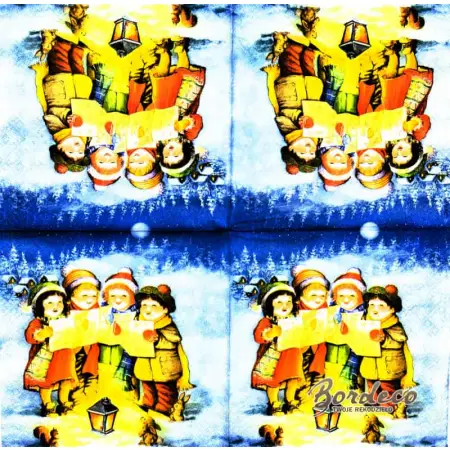 Serwetka do decoupage śpiewające dzieci 33x33 Home Unikat