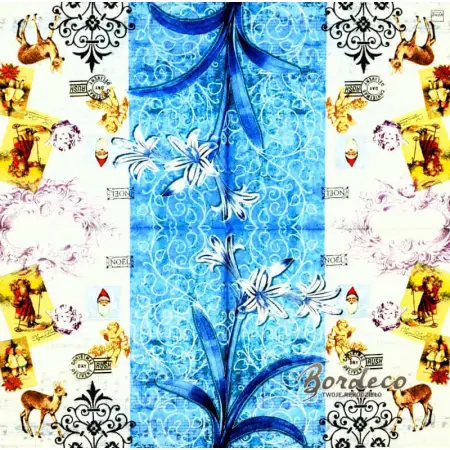 Serwetka do decoupage świąteczny kolaż vintage 33x33 HOME Unikat