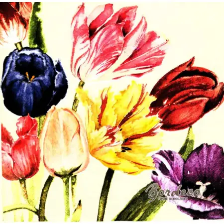Serwetka do decoupage holenderskie tulipany 33x33 HOME Unikat