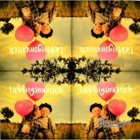 Serwetka do decoupage zakochane dzieciaki 33x33 Home Unikat
