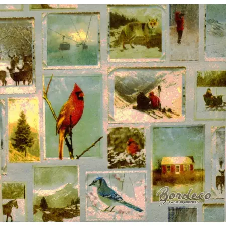 Serwetka do decoupage zimowe obrazki 33x33 IHR Unikat