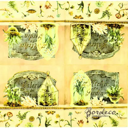 Serwetka do decoupage białe kwiaty 33x33 IHR Unikat