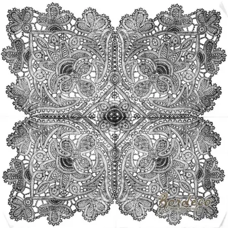 Serwetka do decoupage czarna koronka 33x33 IHR Unikat