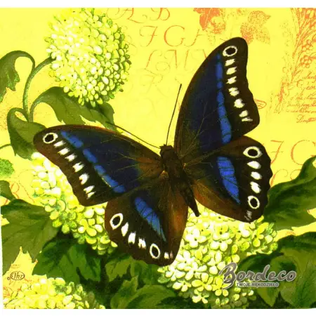 Serwetka do decoupage dwa kolorowe motyle 33x33 IHR Unikat