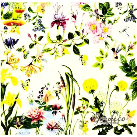 Serwetka do decoupage elfy i kwiaty 33x33 IHR Unikat