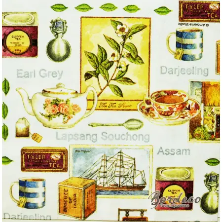 Serwetka do decoupage herbata 25x25 IHR Unikat