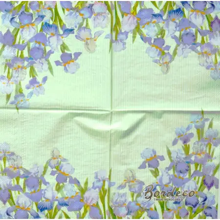 Serwetka do decoupage irysy, kosaćce  33x33 IHR Unikat
