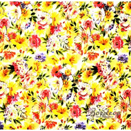 Serwetka do decoupage mix kolorowych kwiatów 33x33 IHR Unikat