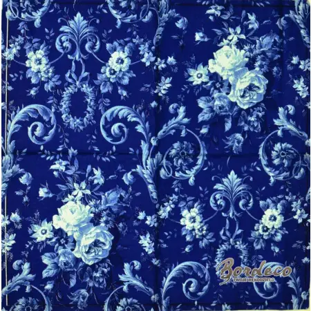 Serwetka do decoupage niebieskie kwiaty i ornamenty 33x33 IHR Unikat
