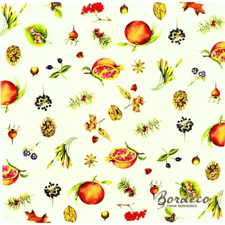 Serwetka do decoupage owoce lasu 33x33 IHR Unikat