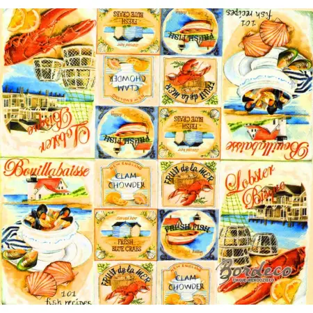 Serwetka do decoupage owoce morza 33x33 IHR Unikat