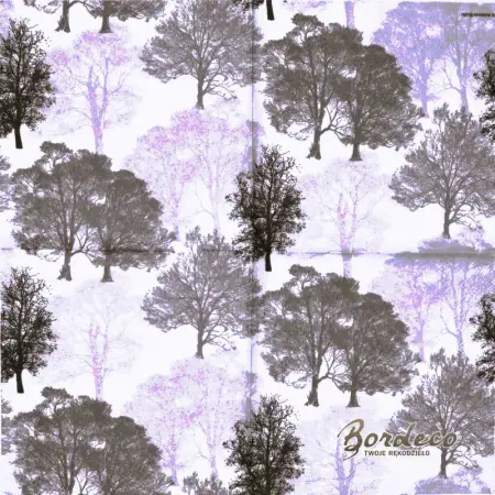 Serwetka do decoupage szare drzewa 33x33 IHR Unikat