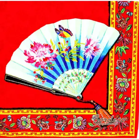 Serwetka do decoupage wachlarz waza  33x33 IHR Unikat