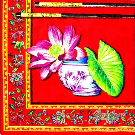 Serwetka do decoupage wachlarz waza  33x33 IHR Unikat
