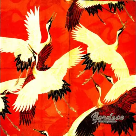 Serwetka do decoupage żurawie w locie 33x33 IHR Unikat