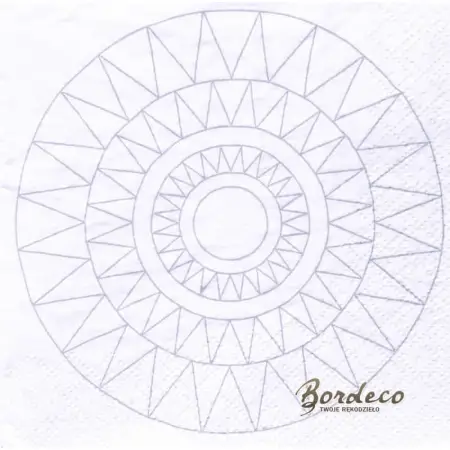 Serwetka do decoupage geometryczna mandala 24x24 IKEA Unikat