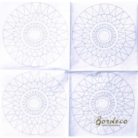 Serwetka do decoupage geometryczna mandala 24x24 IKEA Unikat