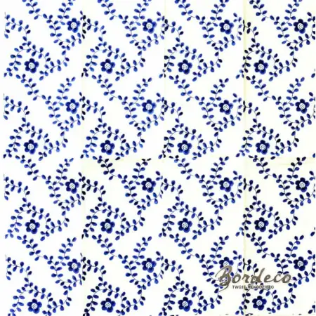 Serwetka do decoupage tapeta w niebieskie kwiatuszki i listki 38x38 IKEA Unikat