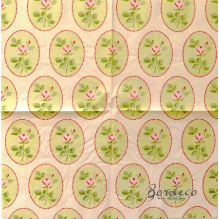 Serwetka do decoupage tapeta w róże 33x33 IKEA Unikat