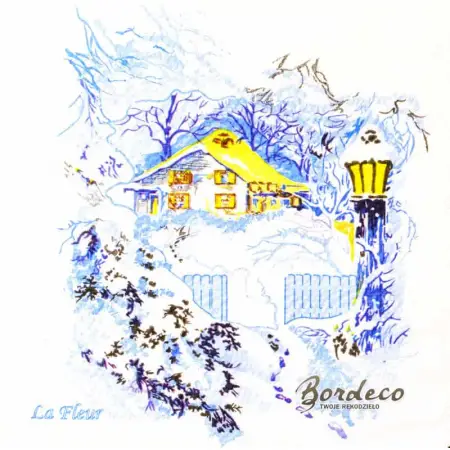 Serwetka do decoupage dom z latarnią zimą 33x33 LA FLEUR Unikat