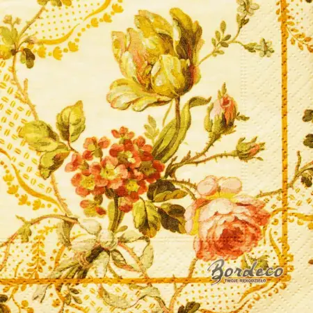 Serwetka do decoupage pastelowe kwiaty 25x25 MAC-GEIZ Unikat