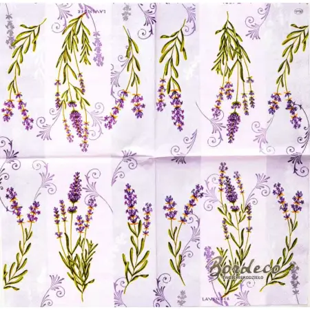 Serwetka do decoupage lawenda 33x33 MAKI Unikat