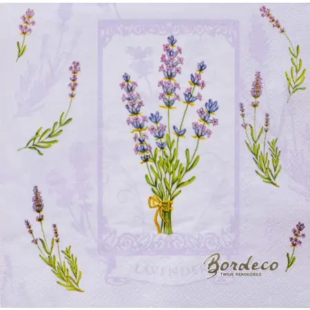 Serwetka do decoupage lawenda 33x33 MAKI Unikat