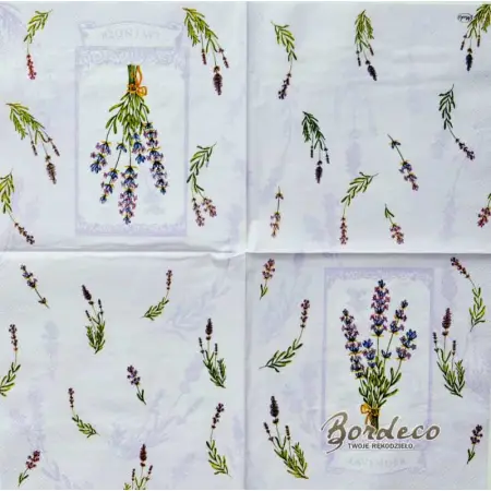 Serwetka do decoupage lawenda 33x33 MAKI Unikat