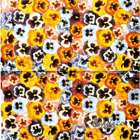 Serwetka do decoupage mix bratków 33x33 MAKI Unikat