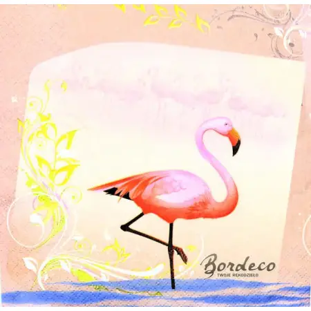 Serwetka do decoupage różowe flamingi 33x33 MAKI Unikat