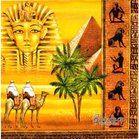Serwetka do decoupage starożytny Egipt 33x33 MAKI Unikat