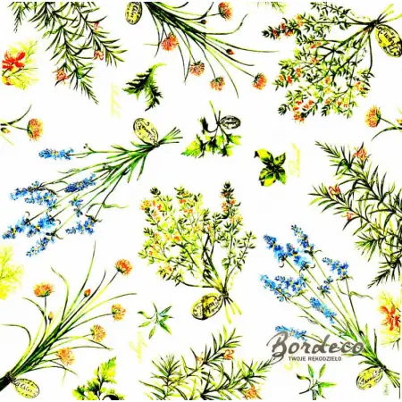Serwetka do decoupage świeże zioła 33x33 MAKI Unikat