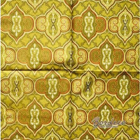 Serwetka do decoupage tapeta w złotej tonacji 33x33 MAKI Unikat