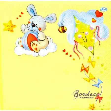 Serwetka do decoupage dobranocka,usypianie niemowlaka 33x33 MAKI Unikat